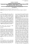 Cover page: Trastuzumab based Neoadjuvant chemotherapy for Locally Advanced HER2 Over Expressing Gastric Adenocarcinoma