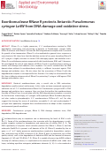 Cover page: Exoribonuclease RNase R protects Antarctic Pseudomonas syringae Lz4W from DNA damage and oxidative stress.