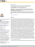 Cover page: Transcription factor Sp4 is required for hyperalgesic state persistence.