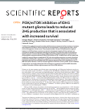 Cover page: PI3K/mTOR inhibition of IDH1 mutant glioma leads to reduced 2HG production that is associated with increased survival