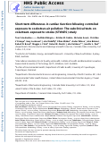 Cover page: Short-term differences in cardiac function following controlled exposure to cookstove air pollution: The subclinical tests on volunteers exposed to smoke (STOVES) study