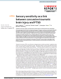 Cover page: Sensory sensitivity as a link between concussive traumatic brain injury and PTSD