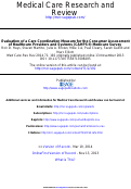 Cover page: Evaluation of a Care Coordination Measure for the Consumer Assessment of Healthcare Providers and Systems (CAHPS®) Medicare Survey