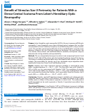 Cover page: Benefit of Stimulus Size V Perimetry for Patients With a Dense Central Scotoma From Lebers Hereditary Optic Neuropathy.