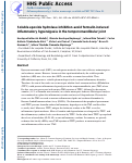 Cover page: Soluble epoxide hydrolase inhibition avoid formalin-induced inflammatory hyperalgesia in the temporomandibular joint