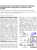 Cover page: A Supramolecular Strategy for Selective Catalytic Hydrogenation Independent of Remote Chain Length.