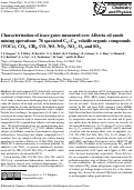 Cover page: Characterization of trace gases measured over Alberta oil sands mining operations: 76 speciated C<sub>2</sub>-C<sub>10</sub> volatile organic compounds (VOCs), CO<sub>2</sub>, CH4, CO, NO, NO<sub>2</sub>, NO<sub>y</sub>, O<sub>3</sub> and SO<sub>2</sub>