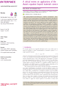 Cover page: A critical review on applications of the Avrami equation beyond materials science.