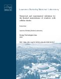 Cover page: Numerical and experimental validation for the thermal transmittance of windows with cellular shades