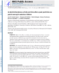 Cover page: Acetylcholinesterase activity and time after a peak pesticide-use period among Ecuadorian children