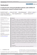 Cover page: Cryptococcosis among hospitalised patients with COVID‐19: A multicentre research network study