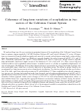 Cover page: Coherence of long-term variations of zooplankton in two sectors of the California Current System