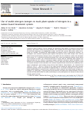 Cover page: Use of stable nitrogen isotopes to track plant uptake of nitrogen in a nature-based treatment system