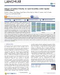 Cover page: Impact of Surface Polarity on Lipid Assembly under Spatial Confinement