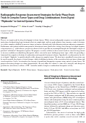 Cover page: Radiographic Response Assessment Strategies for Early-Phase Brain Trials in Complex Tumor Types and Drug Combinations: from Digital “Flipbooks” to Control Systems Theory