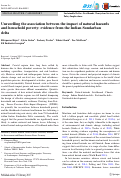 Cover page: Unravelling the association between the impact of natural hazards and household poverty: evidence from the Indian Sundarban delta