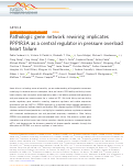 Cover page: Pathologic gene network rewiring implicates PPP1R3A as a central regulator in pressure overload heart failure