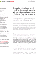 Cover page: Circulating mitochondrial cell-free DNA dynamics in patients with mycobacterial pulmonary infections: Potential for a novel biomarker of disease