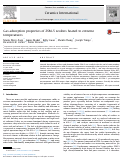 Cover page: Gas adsorption properties of ZSM-5 zeolites heated to extreme temperatures