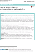 Cover page: SAMSA: a comprehensive metatranscriptome analysis pipeline