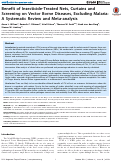 Cover page: Benefit of Insecticide-Treated Nets, Curtains and Screening on Vector Borne Diseases, Excluding Malaria: A Systematic Review and Meta-analysis