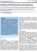 Cover page: Resolution of folliculitis decalvans with medical honey