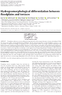 Cover page: Hydrogeomorphological differentiation between floodplains and terraces