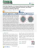 Cover page: Acid–Base Properties of Cis-Vacant Montmorillonite Edge Surfaces: A Combined First-Principles Molecular Dynamics and Surface Complexation Modeling Approach