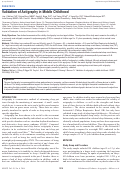 Cover page: Validation of Actigraphy in Middle Childhood.