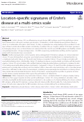 Cover page: Location-specific signatures of Crohn’s disease at a multi-omics scale