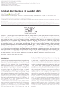 Cover page of Global distribution of coastal cliffs