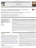 Cover page: The NTSR1 gene modulates the association between hippocampal structure and working memory performance