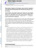 Cover page: Phylogenetic analysis of full-length, early infection, hepatitis C virus genomes among people with intravenous drug use: the InC3 Study.