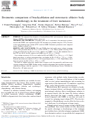 Cover page: Dosimetric comparison of brachyablation and stereotactic ablative body radiotherapy in the treatment of liver metastasis