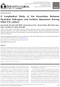 Cover page: A Longitudinal Study of the Association Between Persistent Pathogens and Incident Depression Among Older U.S. Latinos.