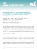 Cover page: Consumption of a high-fat meal containing cheese compared with a vegan alternative lowers postprandial C-reactive protein in overweight and obese individuals with metabolic abnormalities: a randomised controlled cross-over study.