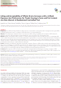 Cover page: Liking and Acceptability of Whole Grains Increases with a 6-Week Exposure but Preferences for Foods Varying in Taste and Fat Content Are Not Altered: A Randomized Controlled Trial