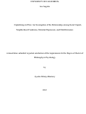 Cover page: Capitalizing on Place: An Investigation of the Relationships among Social Capital, Neighborhood Conditions, Maternal Depression, and Child Outcomes