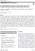 Cover page: Dexmedetomidine alleviates H2O2-induced oxidative stress and cell necroptosis through activating of α2-adrenoceptor in H9C2 cells