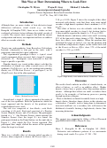 Cover page: This Way or That: Determining Where to Look First