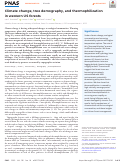 Cover page: Climate change, tree demography, and thermophilization in western US forests