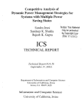 Cover page: Competitive analysis of dynamic power management strategies for systems with multiple power saving states