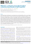 Cover page: FREQ-Seq2: a method for precise high-throughput combinatorial quantification of allele frequencies