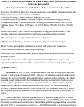 Cover page: Effect of probiotics on performance and health of dairy calves: protocol for a systematic review and meta-analysis