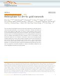 Cover page: Heterophase fcc-2H-fcc gold nanorods