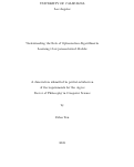 Cover page: Understanding the Role of Optimization Algorithms in Learning Over-parameterized Models