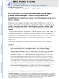 Cover page: Poor outcomes associated with +der(22)t(9;22) and -9/9p in patients with Philadelphia chromosome-positive acute lymphoblastic leukemia receiving chemotherapy plus a tyrosine kinase inhibitor.