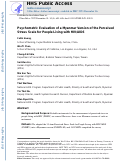 Cover page: Psychometric Evaluation of a Myanmar Version of the Perceived Stress Scale for People Living with HIV/AIDS.