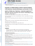 Cover page: Regulation of S100A8 Stability by RNF5 in Intestinal Epithelial Cells Determines Intestinal Inflammation and Severity of Colitis