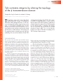 Cover page: Talin activates integrins by altering the topology of the β transmembrane domain